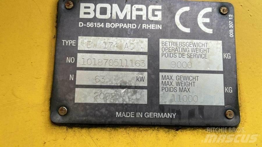 Bomag BW174 AD Valjci sa duplim bubnjem