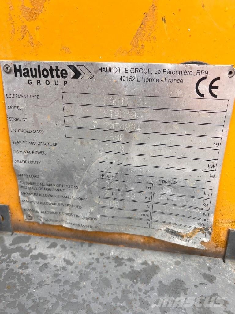 Haulotte Star 10 Teleskopske podizne platforme
