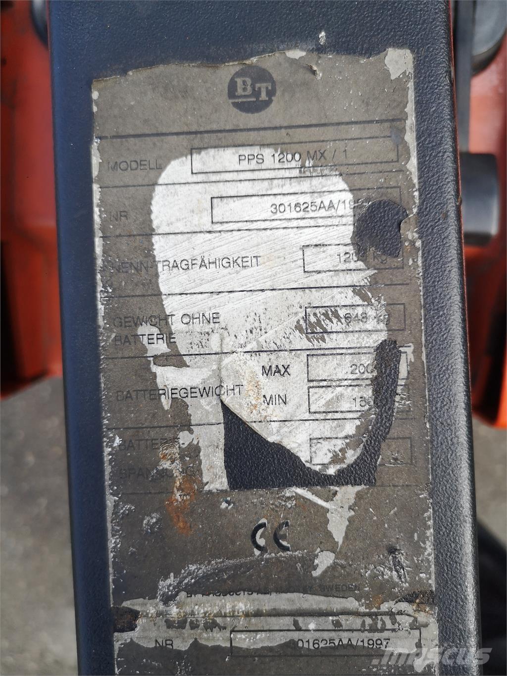 BT PPS 1200 MX/1 Samopogonski ručni viljuškari