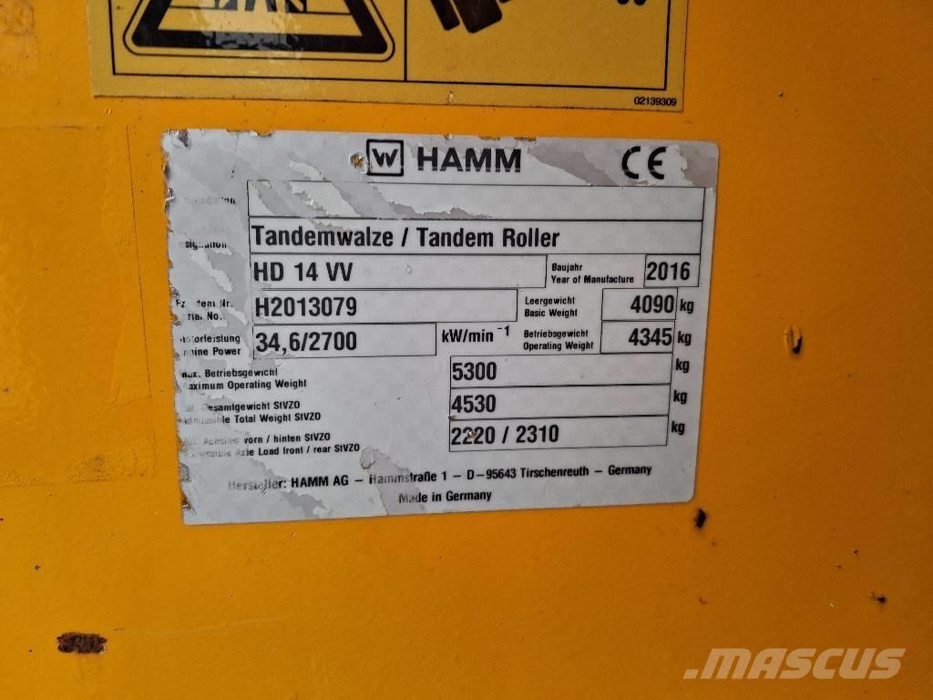 Hamm HD 14 VV Valjci sa duplim bubnjem
