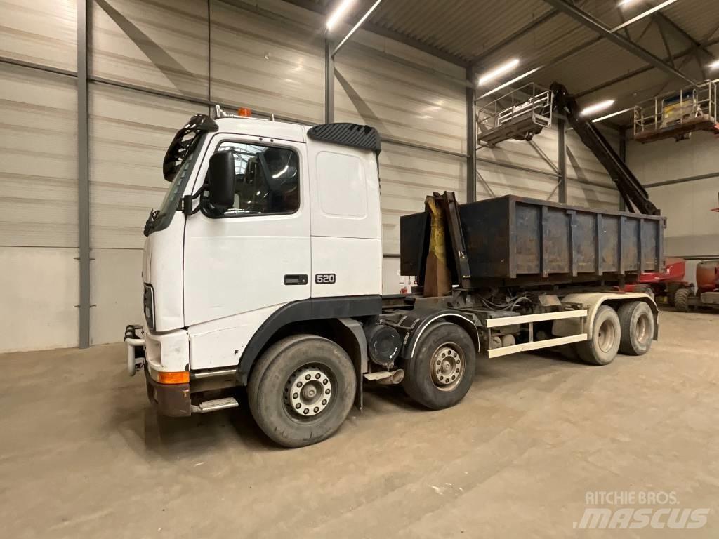 Volvo FH 16 520 8X4 Rol kiper kamioni sa kukom za podizanje tereta