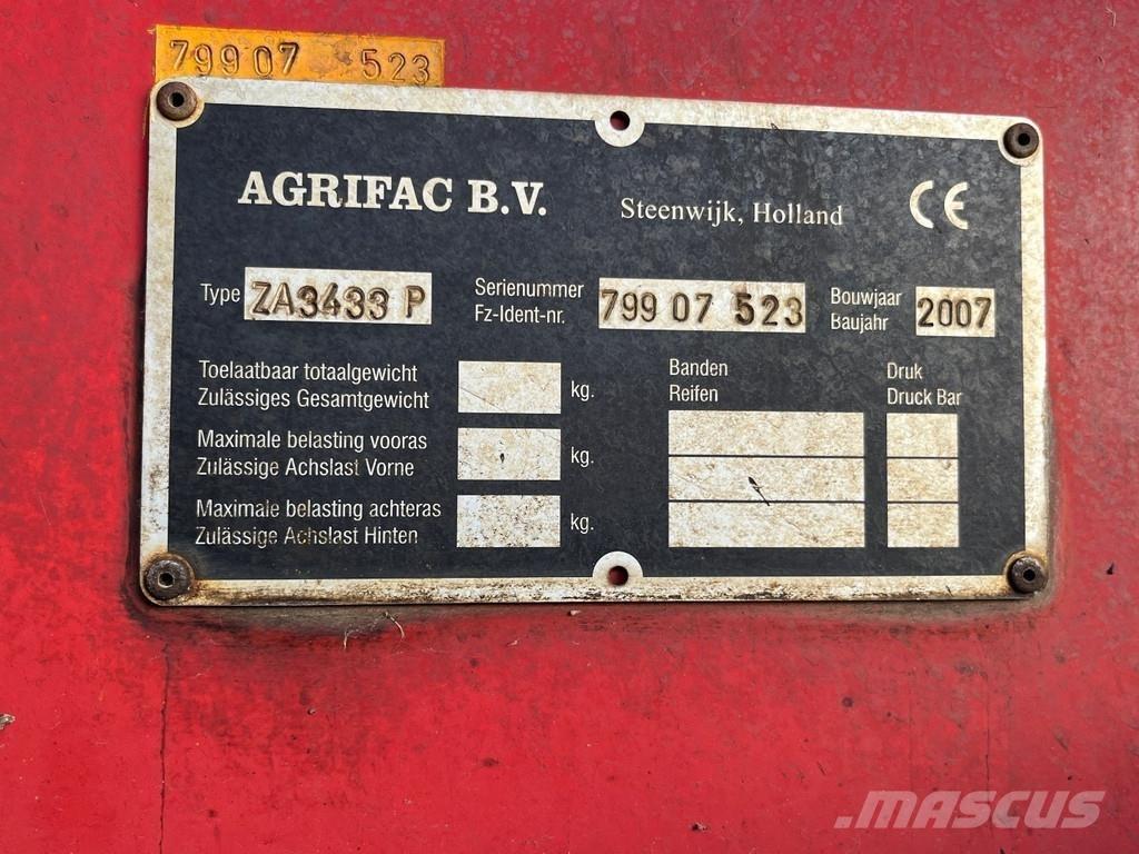 Agrifac ZA3433 Ostala oprema za žetvu