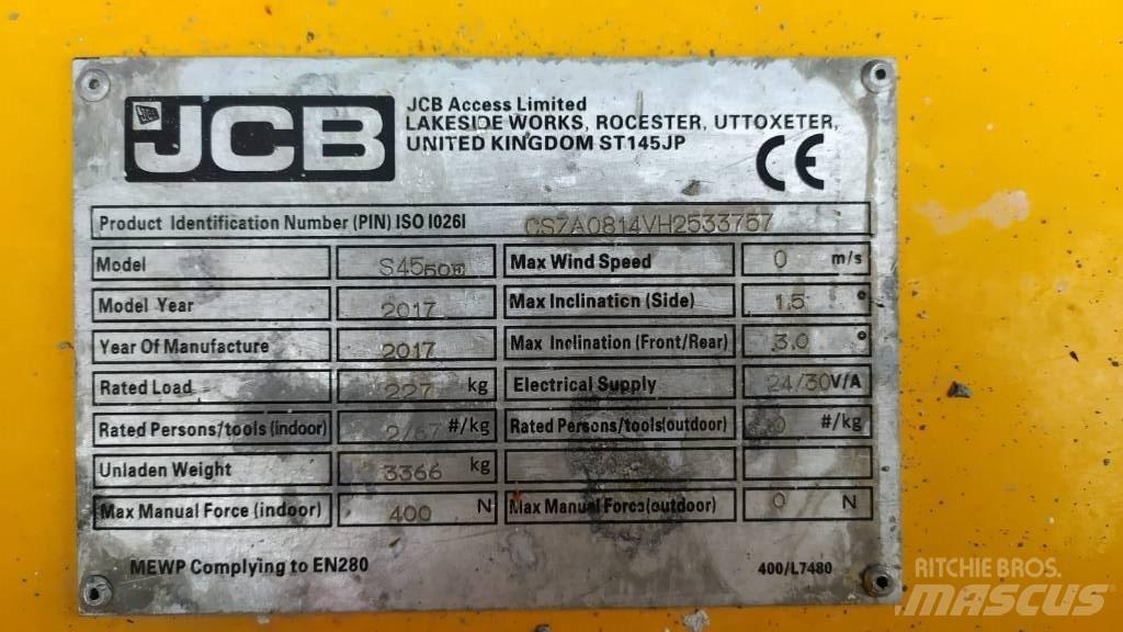 JCB S4550E Makazaste platforme