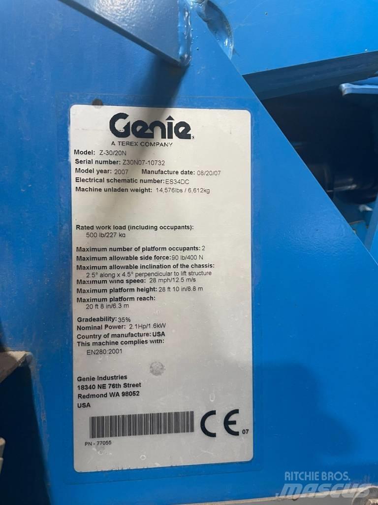 Genie Z 30/20 N RJ Zglobne podizne platforme