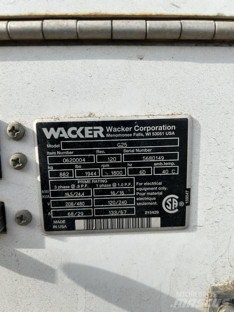 Wacker Neuson G 25 Dizel generatori