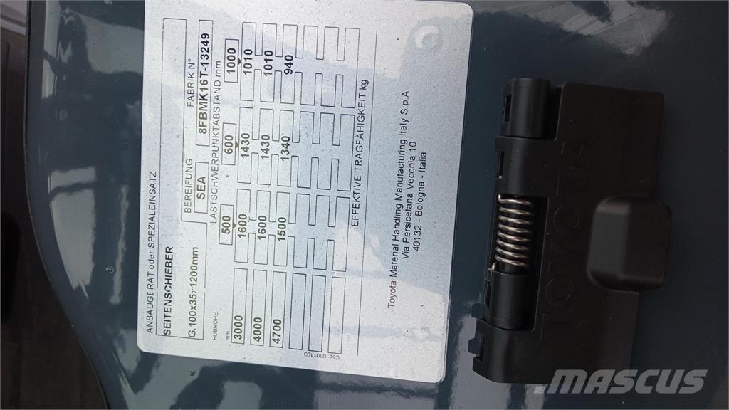 Toyota 8FBMK16T Električni viljuškari