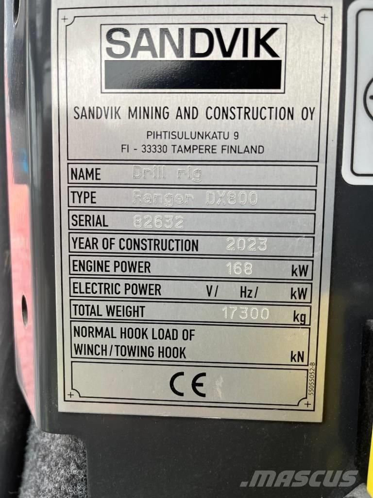 Sandvik DX800 Terenske bušilice