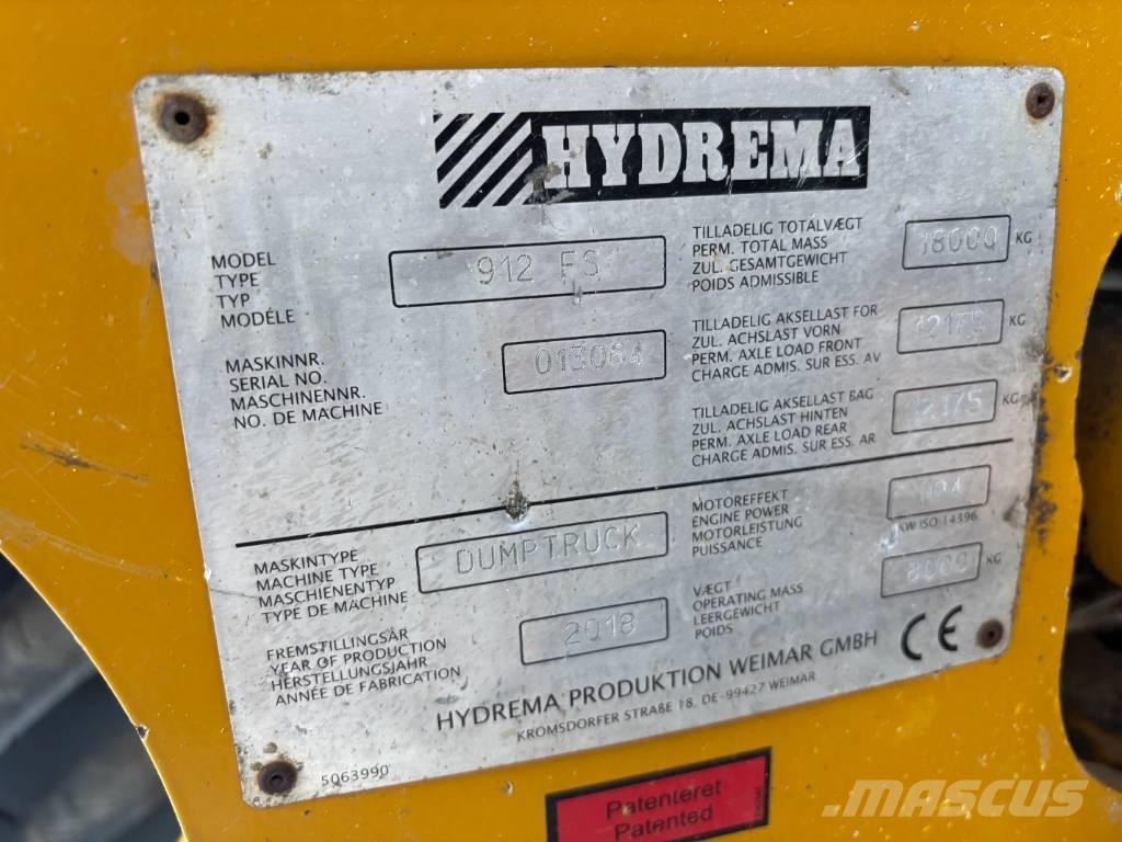 Hydrema 912 FS Zglobni damperi