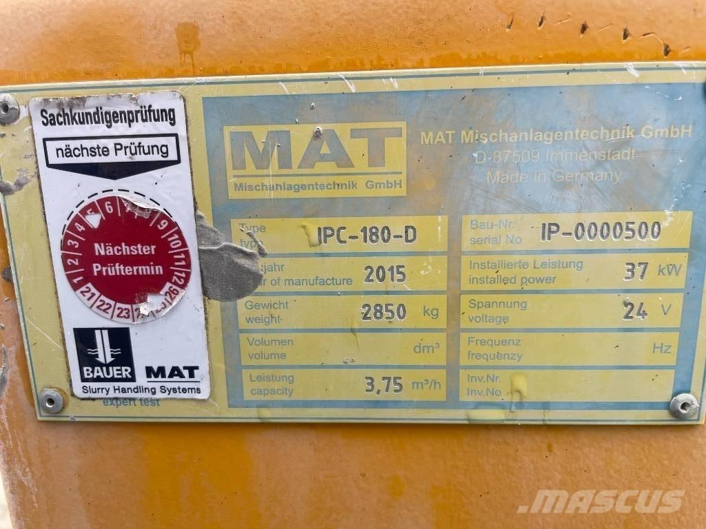 Bauer MAT IPC 180-D Ostalo za građevinarstvo