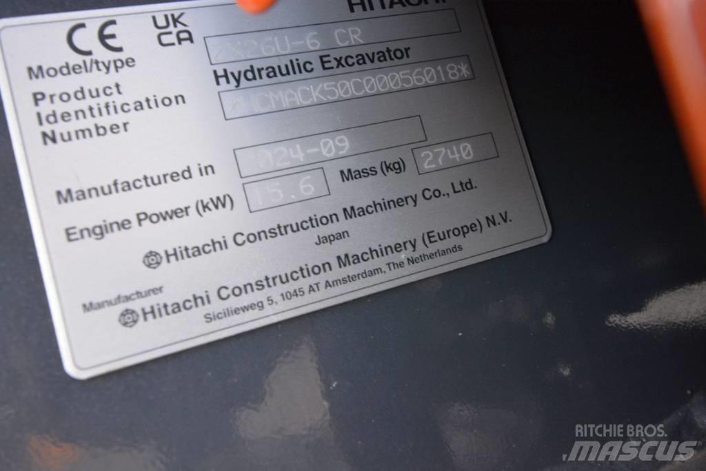 Hitachi ZX 26 U-6 Mini bageri < 7t