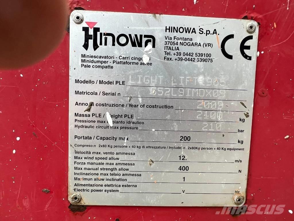 Hinowa LIGHLIFT 1965 Zglobne podizne platforme