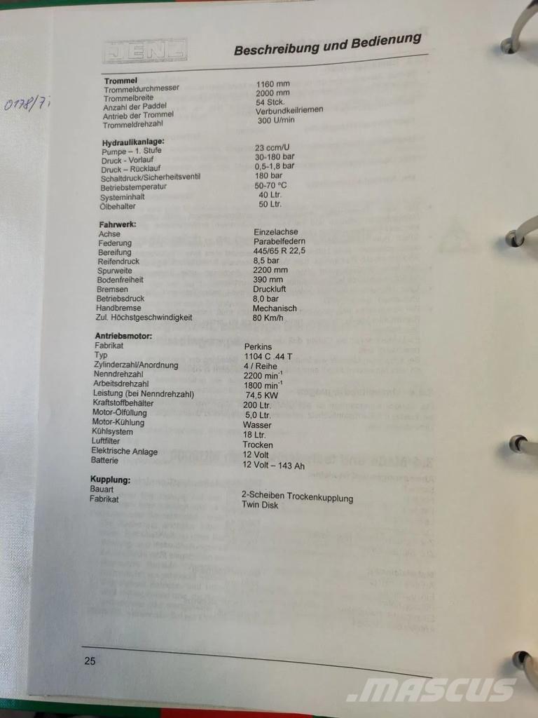 JENZ MU 2000D Mašine za uništavanje otpada