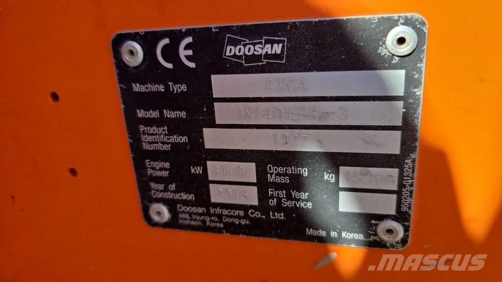 Doosan DX 140 LCR-3 Bageri guseničari