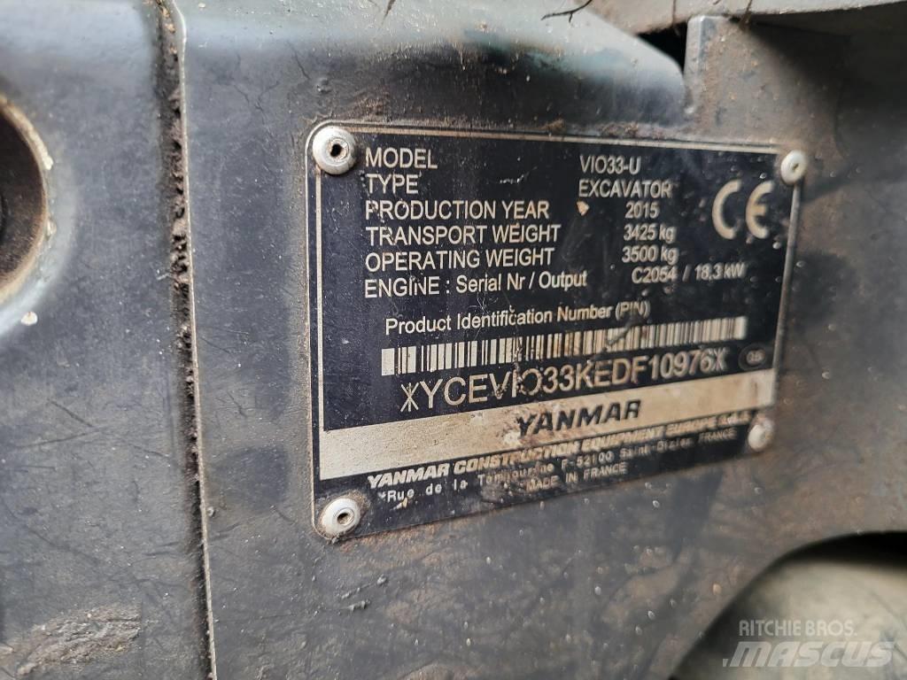 Yanmar Vio 33 U Mini bageri < 7t