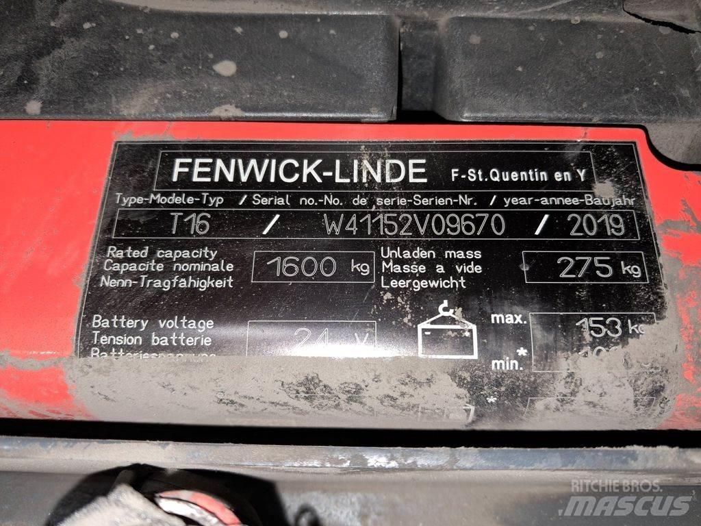 Linde T16 Nisko podizni električni viljuškar
