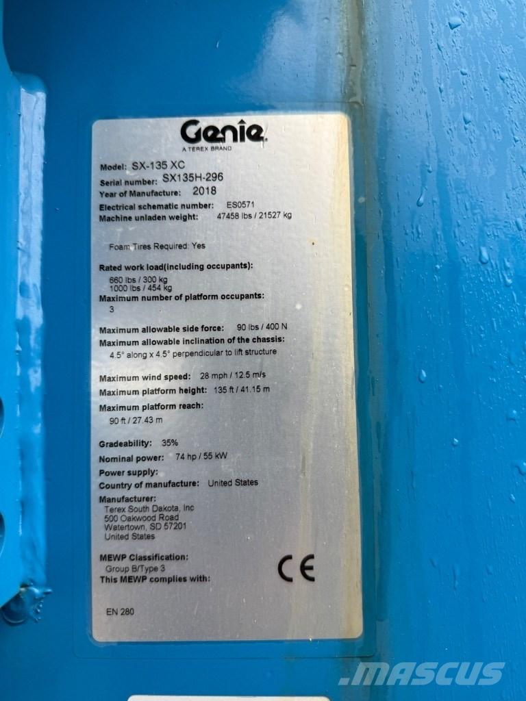Genie SX 135 XC Zglobne podizne platforme