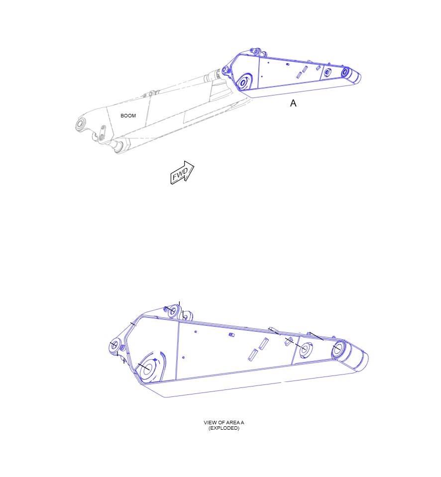 CAT M316F Boom i dipper strele