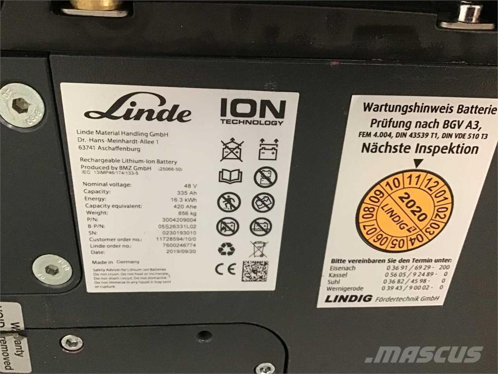 Linde E16 ION Električni viljuškari