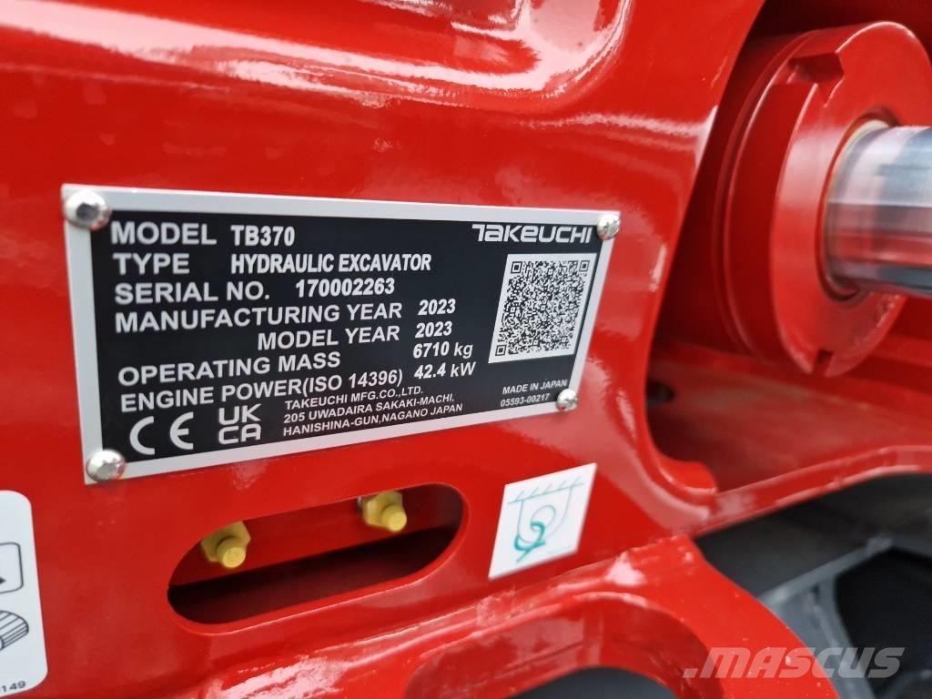 Takeuchi TB370 Mini bageri < 7t