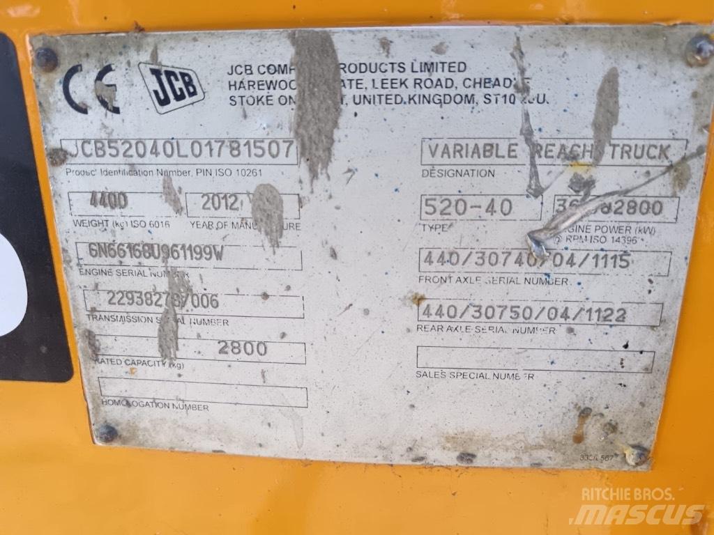 JCB 520-40 Teleskopski viljuškari