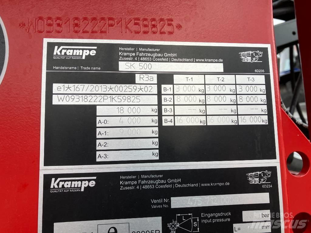 Krampe SK 500 Kiper prikolice