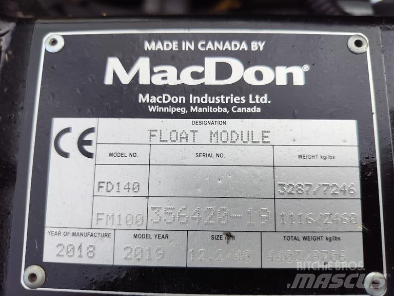 MacDon FD 140 Dodatna oprema za kombajne