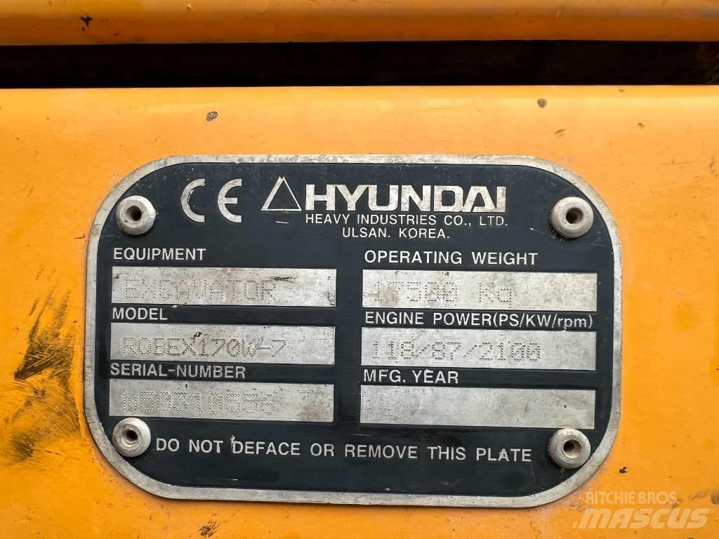 Hyundai R 170W-7 Bageri točkaši