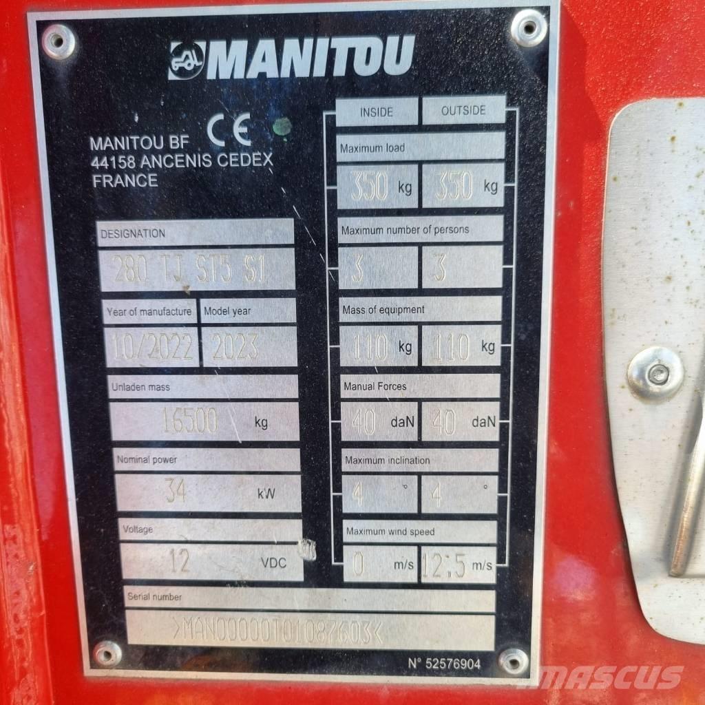 Manitou 280 TJ Teleskopske podizne platforme