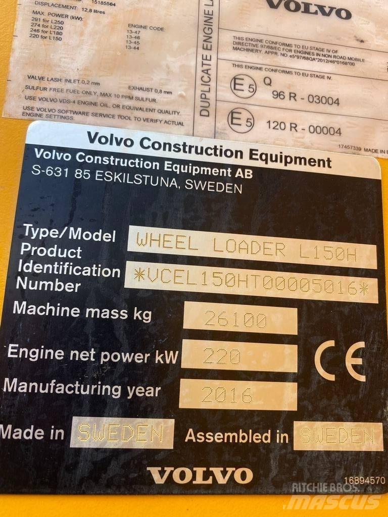 Volvo L 150 H Utovarivači na točkove