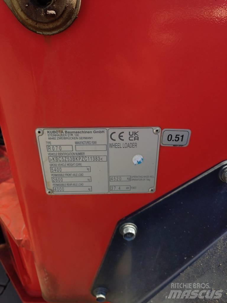 Kubota R 070 Utovarivači na točkove