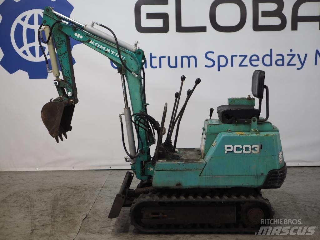 Komatsu PC03-1 Mini bageri < 7t