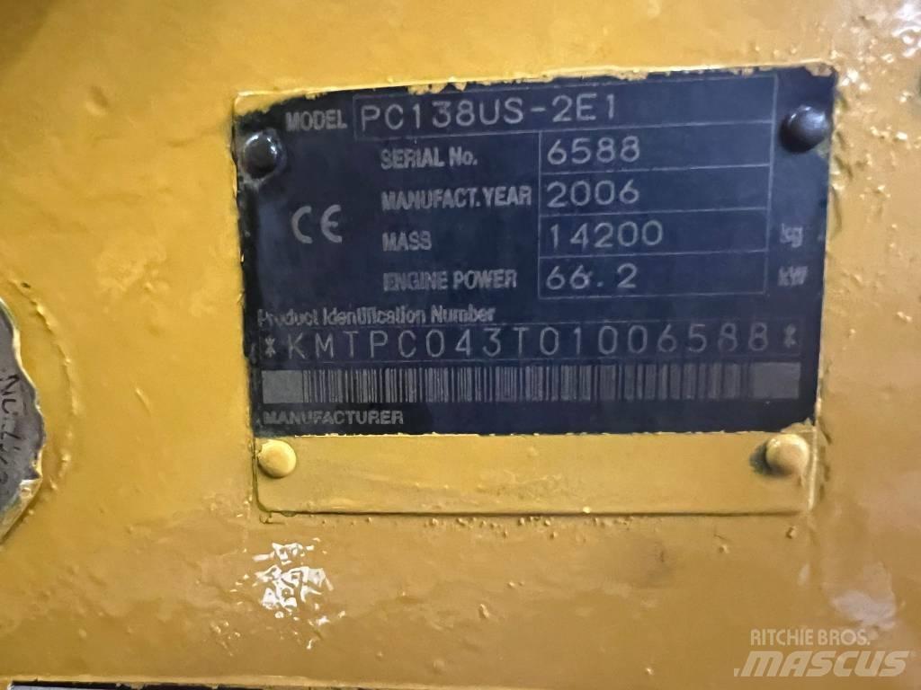 Komatsu PC 138 US Bageri guseničari
