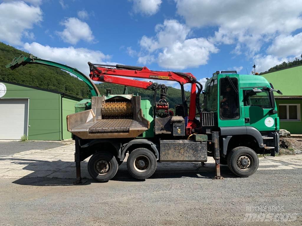 JENZ MAN TGS 6x4 Drobilice drva / čiperi