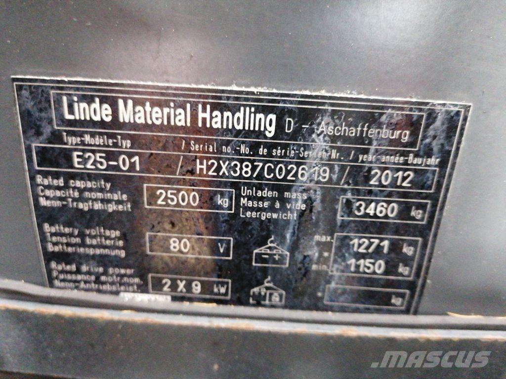 Linde E25-01 Električni viljuškari