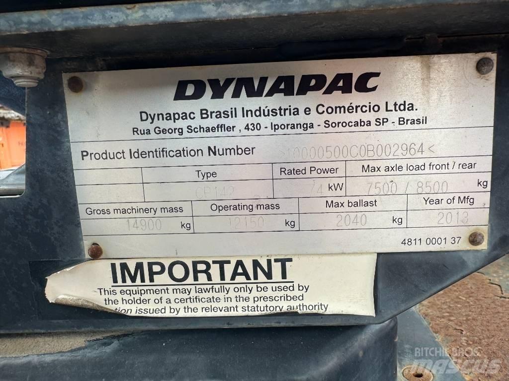 Dynapac CP 142 Gumeni valjci na točkovima