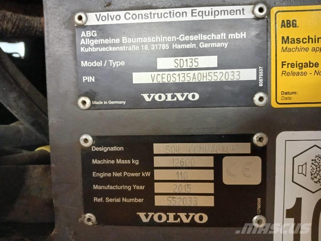 Volvo SD135, Vält Valjci sa jednim bubnjem