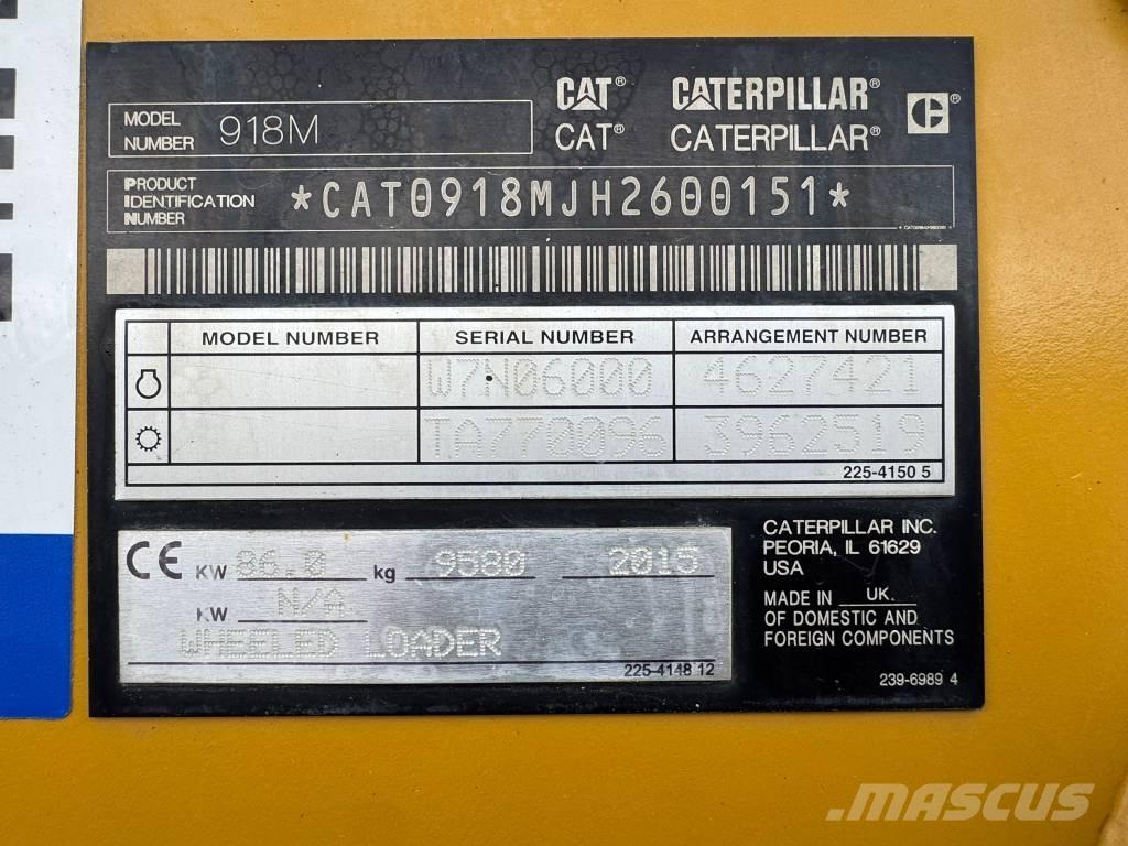 CAT 918 M Utovarivači na točkove