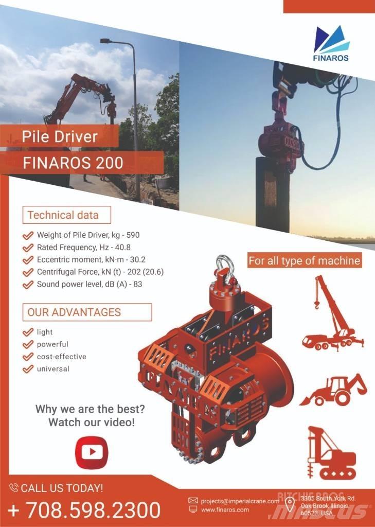  Finaros FR200 Hidraulični čekići za nabijanje stubova