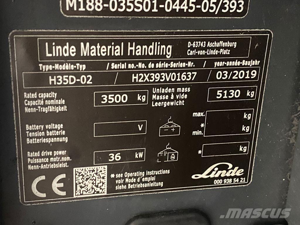 Linde H35D-02 Dizelski viljuškari