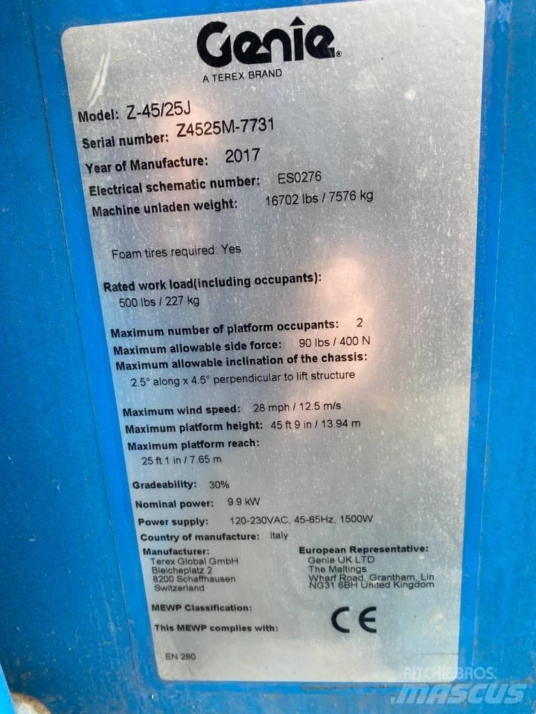 Genie Z 45/25 J Zglobne podizne platforme