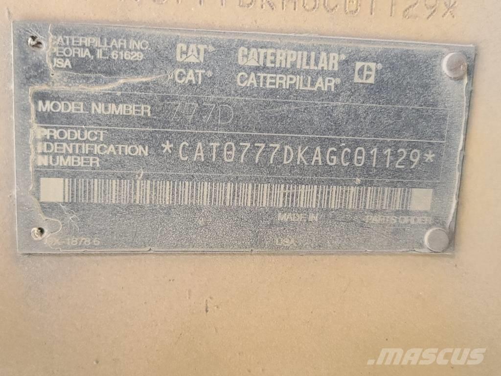 CAT 777 D Zglobni damperi