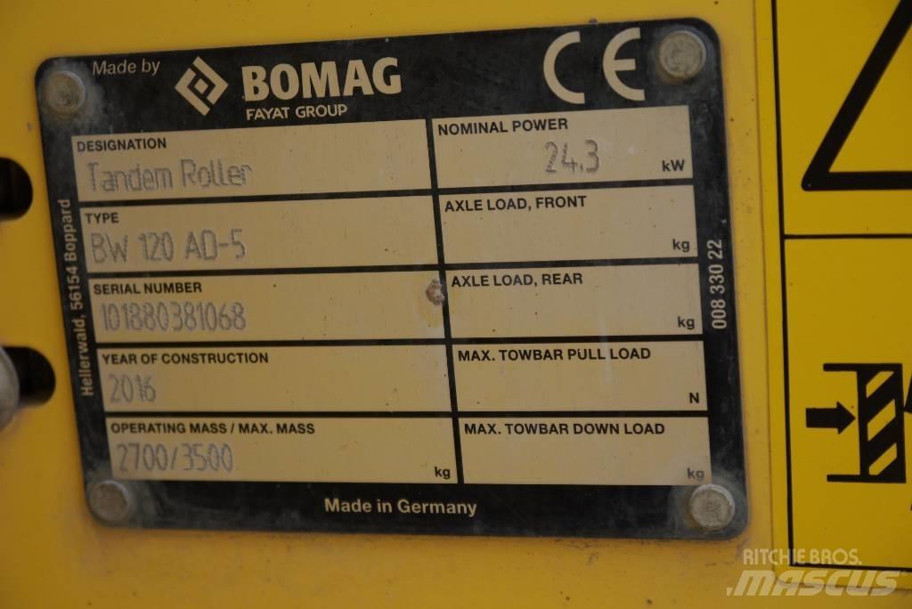 Bomag BW 120 AD-5 Valjci sa duplim bubnjem