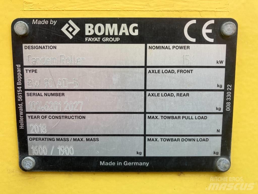 Bomag BW 90 AD-5 Valjci sa duplim bubnjem