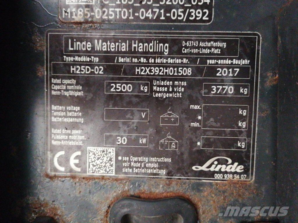 Linde H25D-02 Dizelski viljuškari