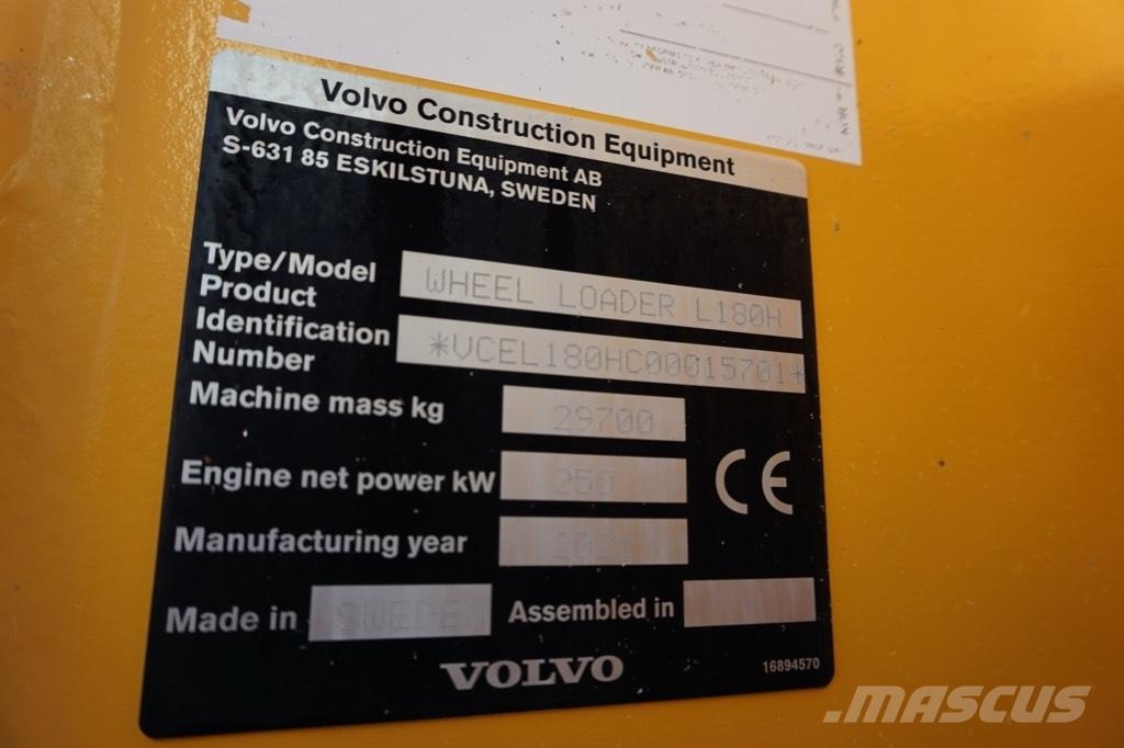 Volvo L 180 H Utovarivači na točkove