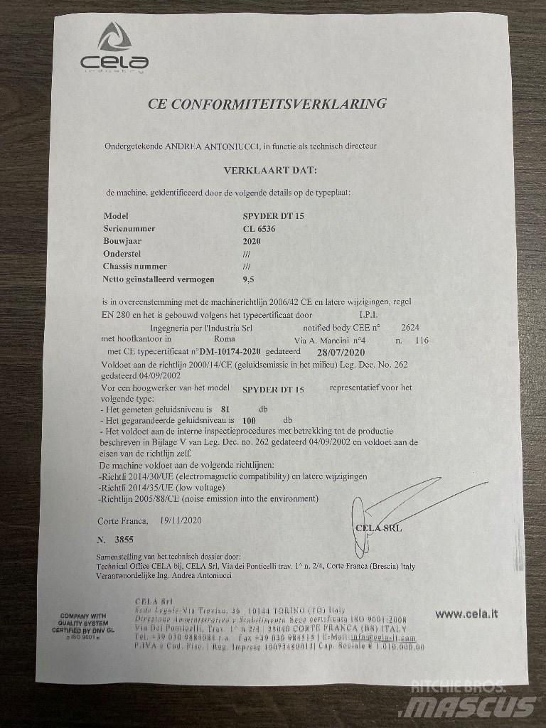 Cela DT 15 Zglobne podizne platforme