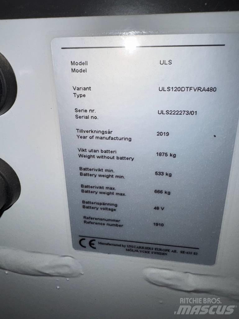 UniCarriers ULS 120 Viljuškari sa pomičnim stupom