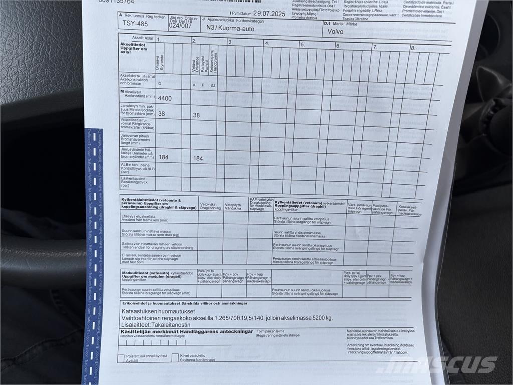 Volvo FL240 4x2 Sanduk kamioni
