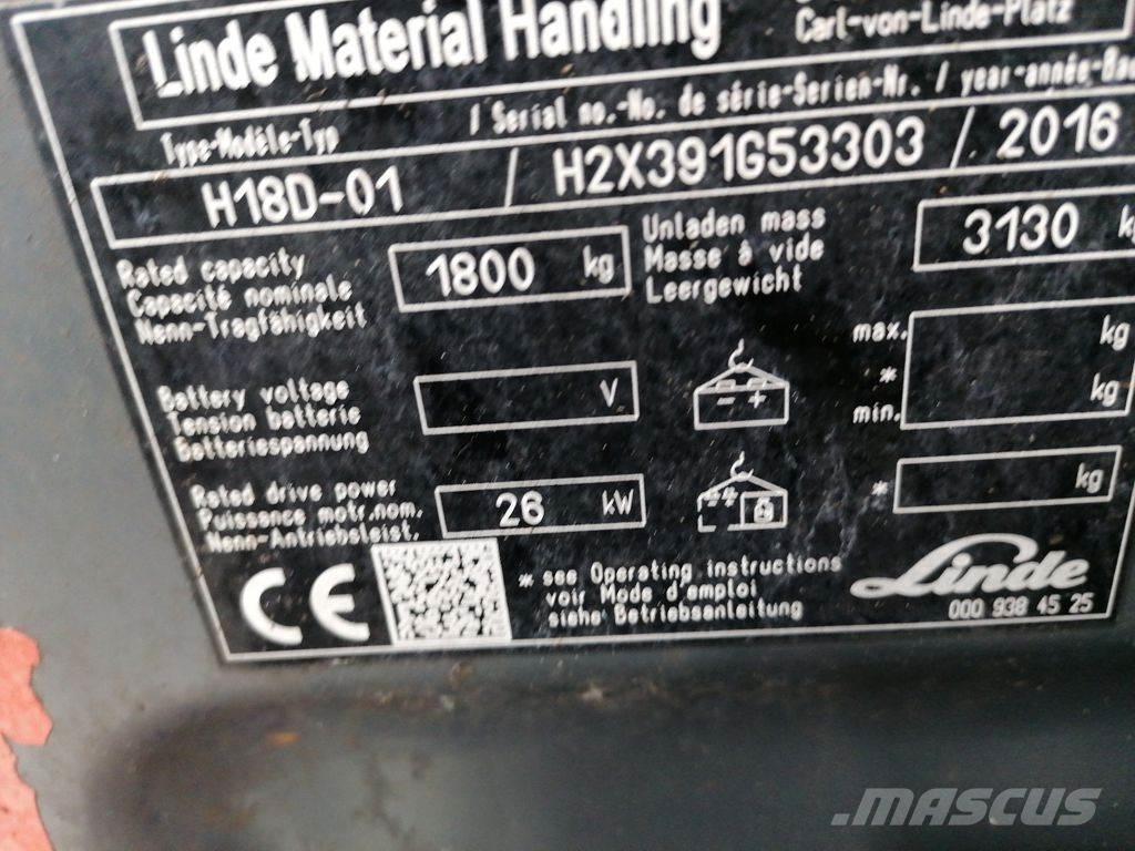 Linde H18D-02 Dizelski viljuškari