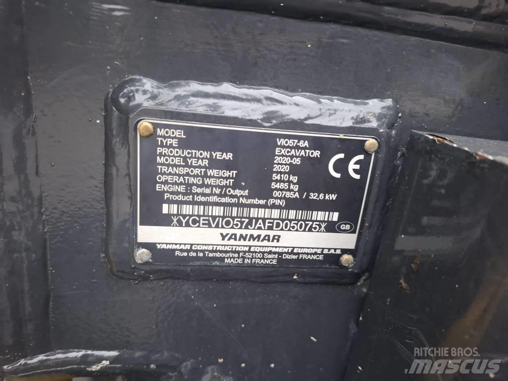 Yanmar Vio 57-6A Mini bageri < 7t